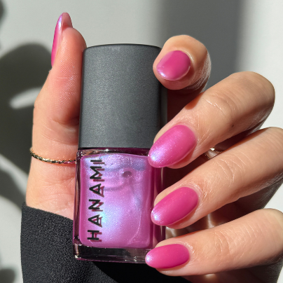 Supernova - pink/purple with silvery-pearl shift non-toxic nail polish at Linens & Treasures