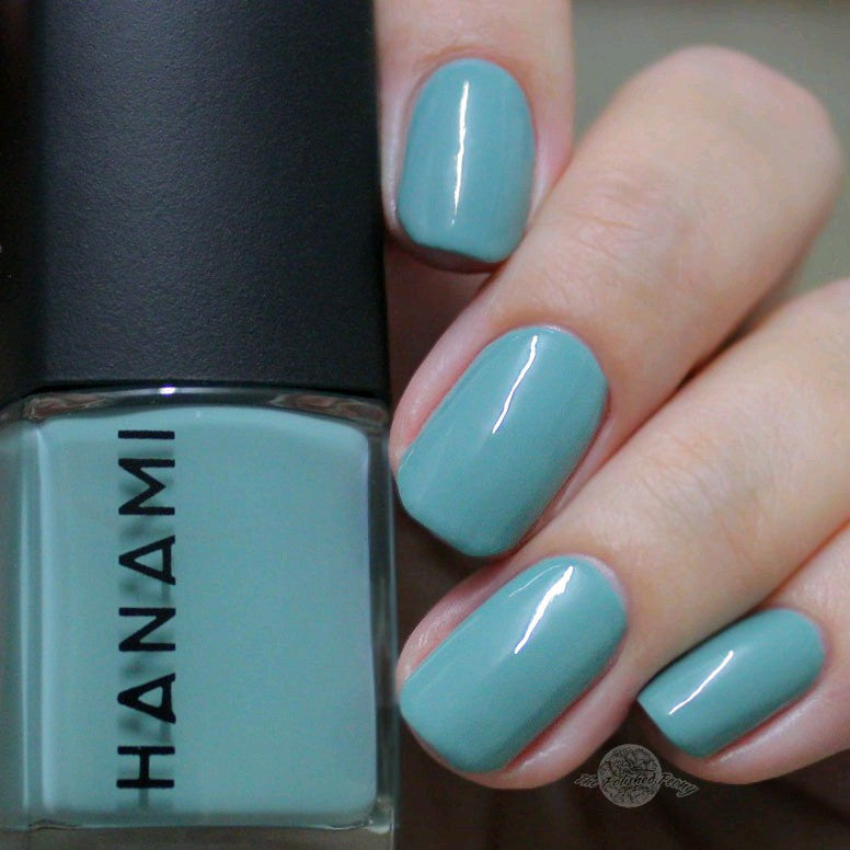 Still - soft blue hues with green undertones non-toxic nail polish at Linens & Treasures