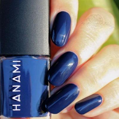 Ophelia - dark navy blue non-toxic nail polish at Linens & Treasures