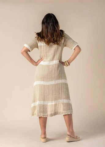 Imagine Fashion - Xanthe Cotton Linen Dress