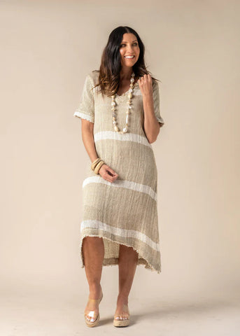Imagine Fashion - Xanthe Cotton Linen Dress