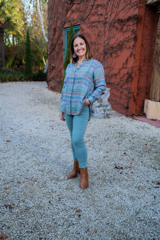 Linen Plaid Shirt