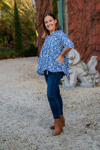 Jazzy Frilled Linen Crop Top