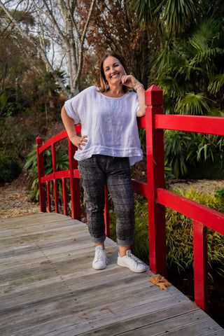 Linen Prato Top