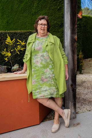 Helga May - Long Line Linen Jacket