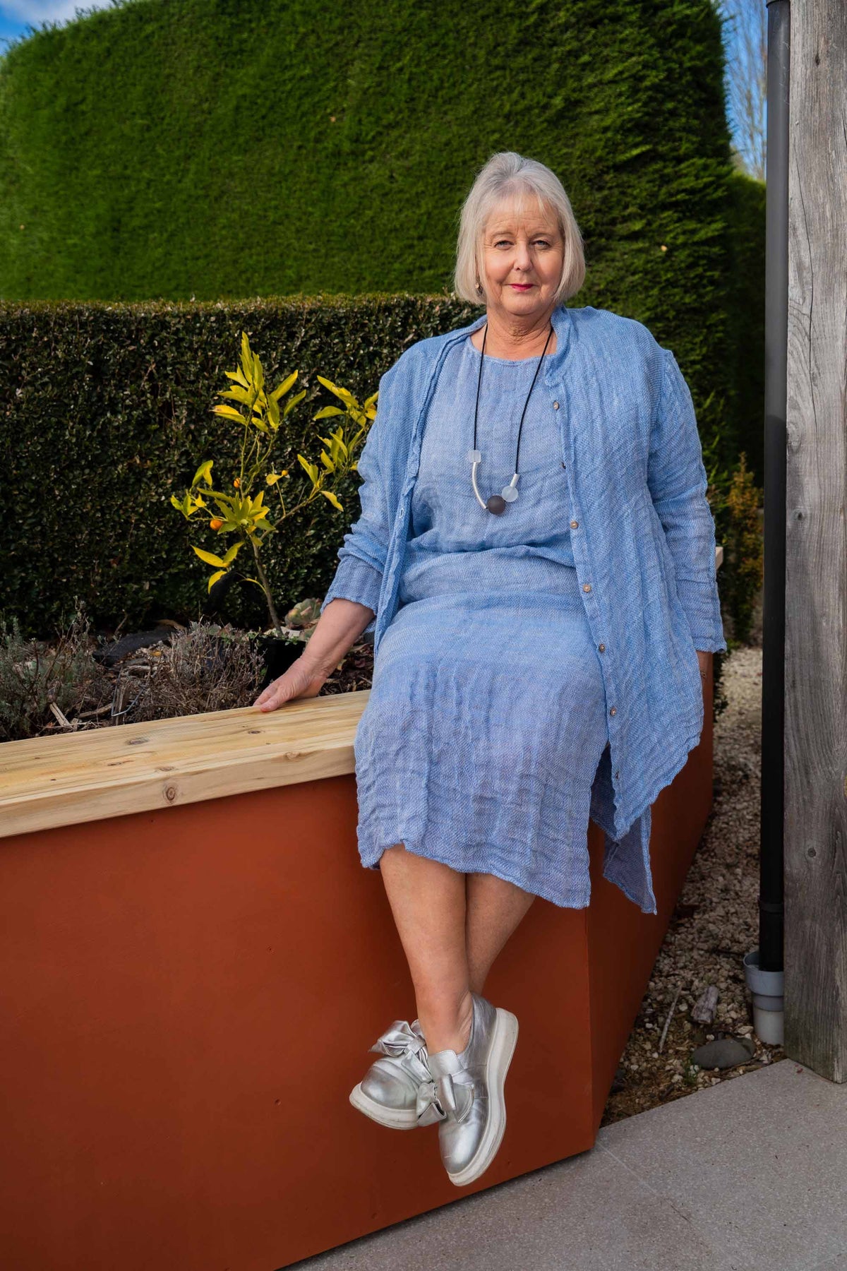 puro lino dresses Dress you can use it as a bikini cover on the beach or as a summer day dress to enjoy the beauty of the summer wind Purolino Italiano Natural Weave Dress