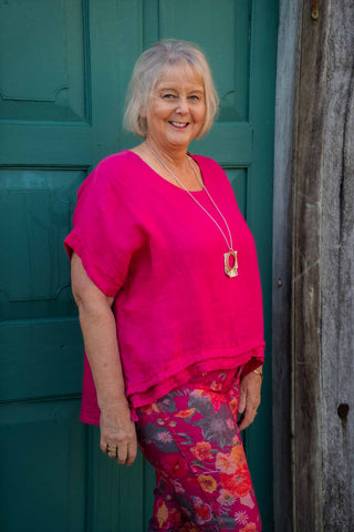 Linen Prato Top