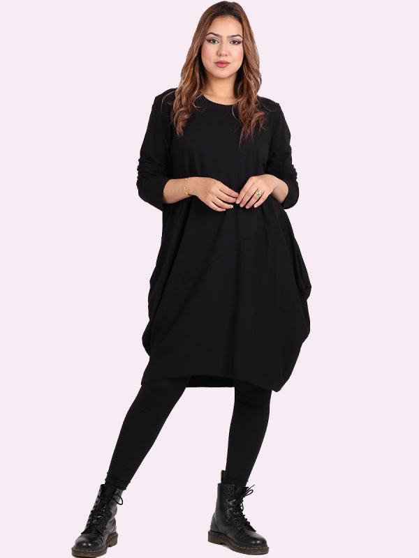 Cotton Cocoon Tunic Dress