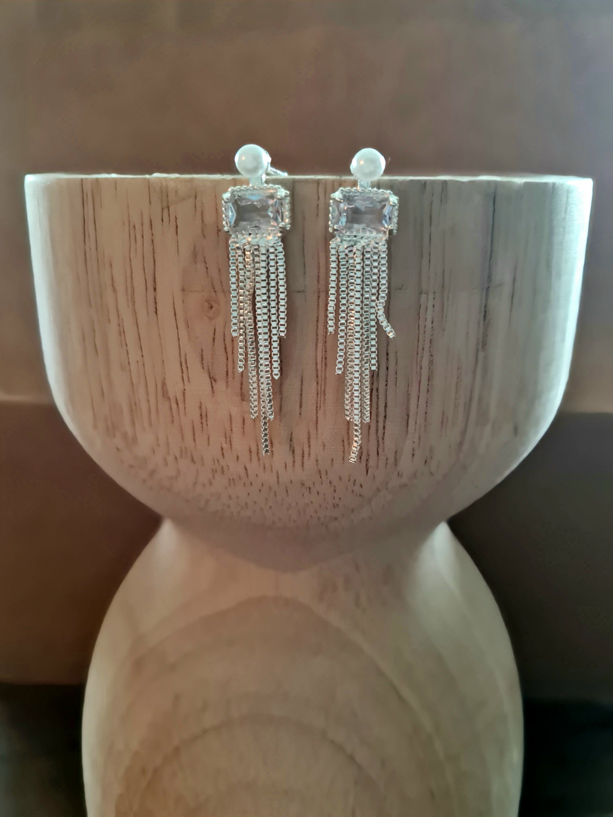 Pearl & Crystal Mini Drop Earrings