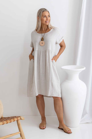 Adriana Linen Dress
