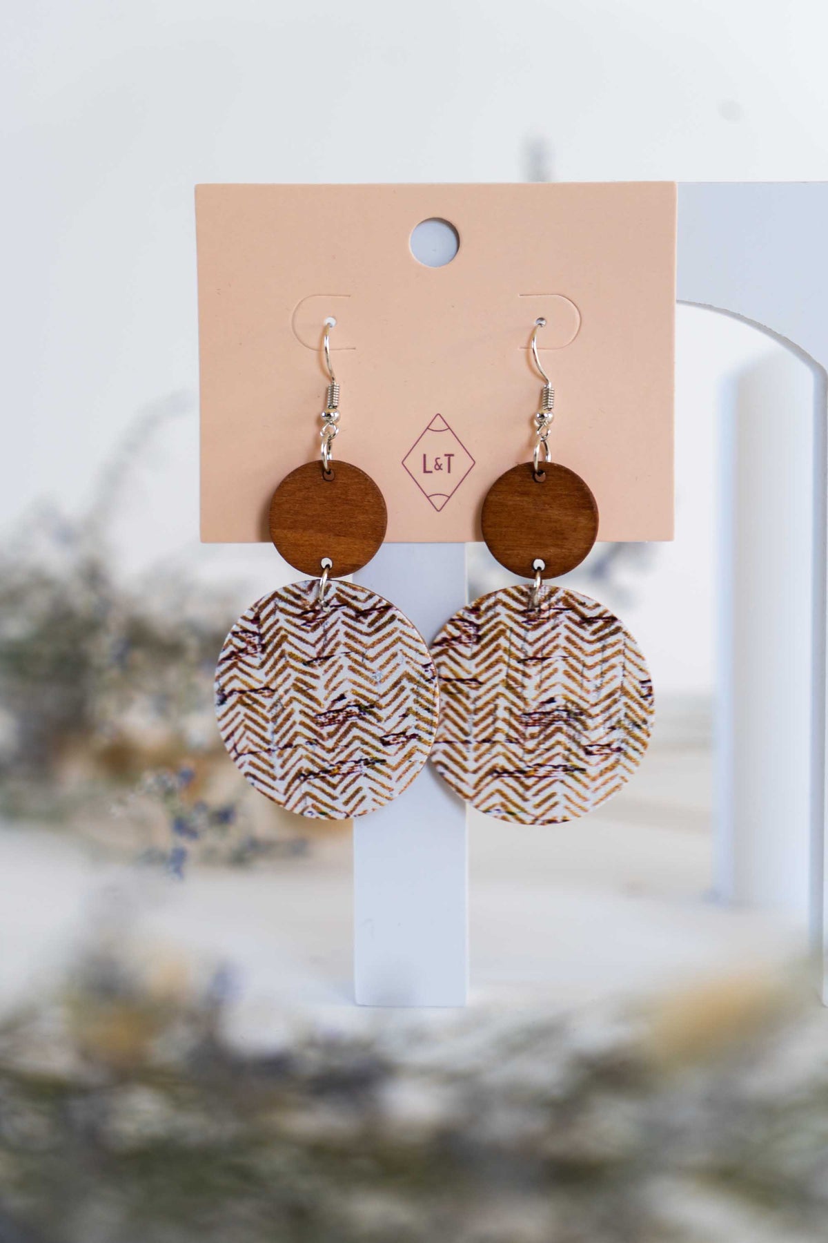 Cork Textured Earrings