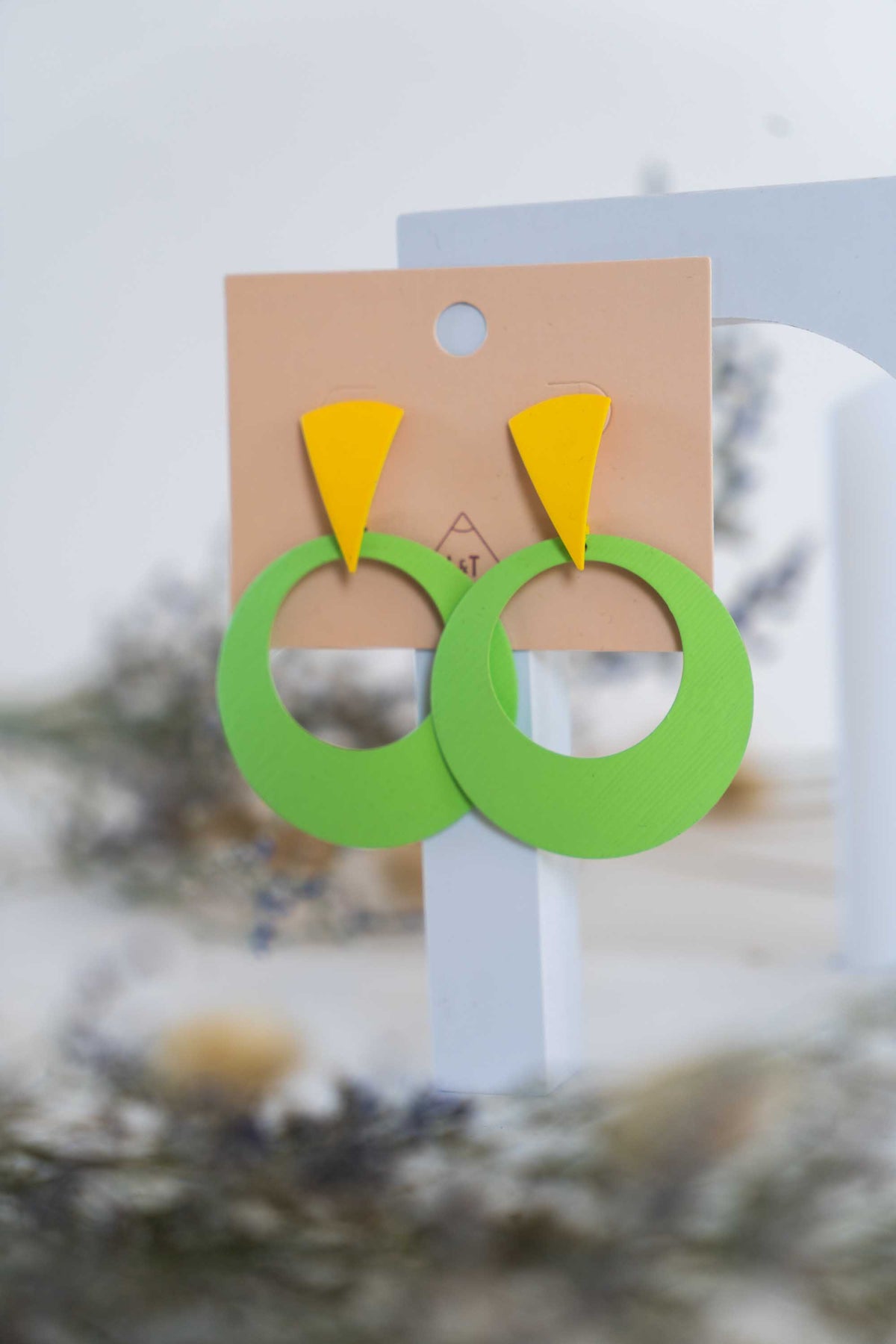 Painted Metal Earrings
