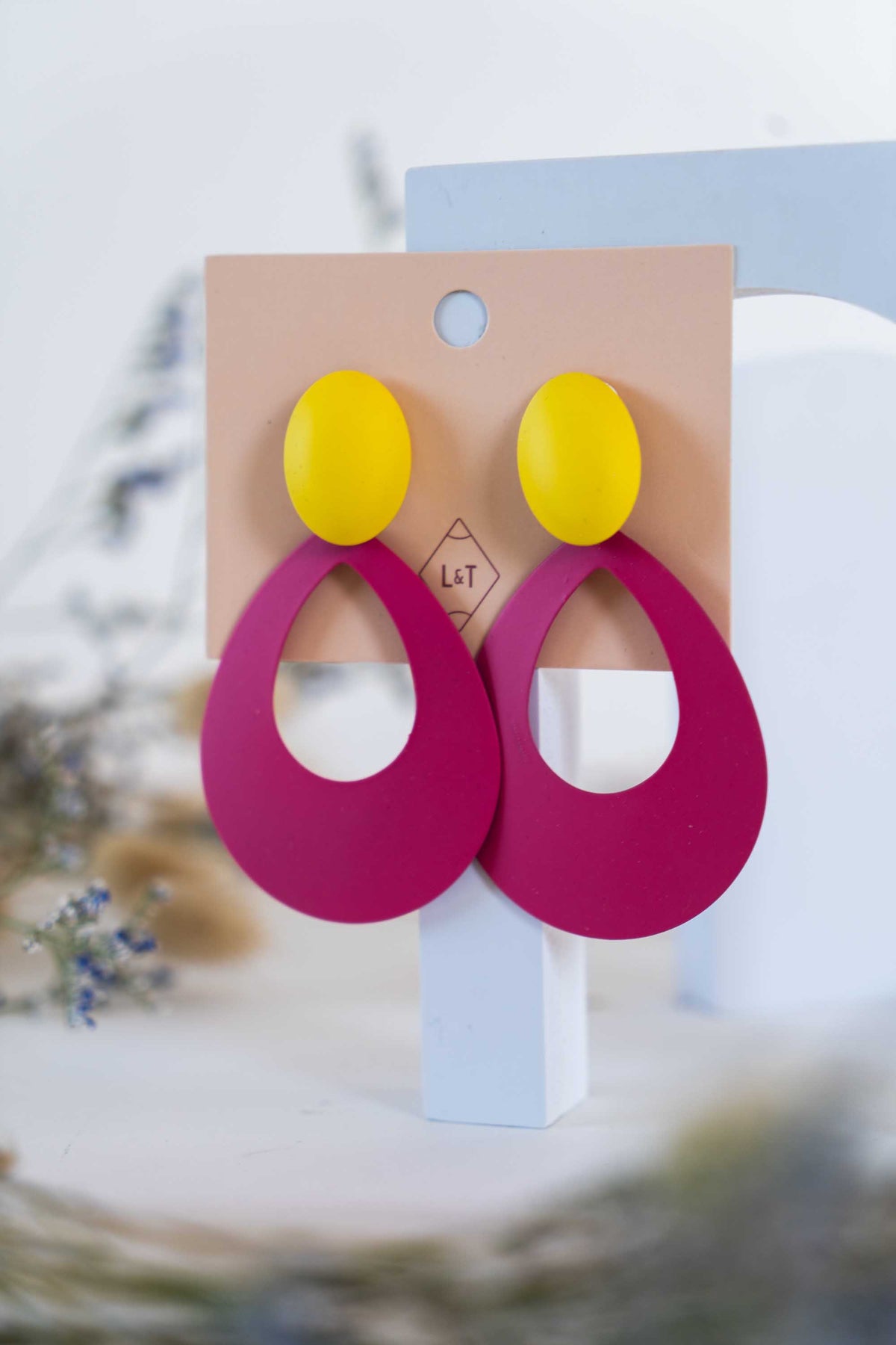 Painted Metal Earrings