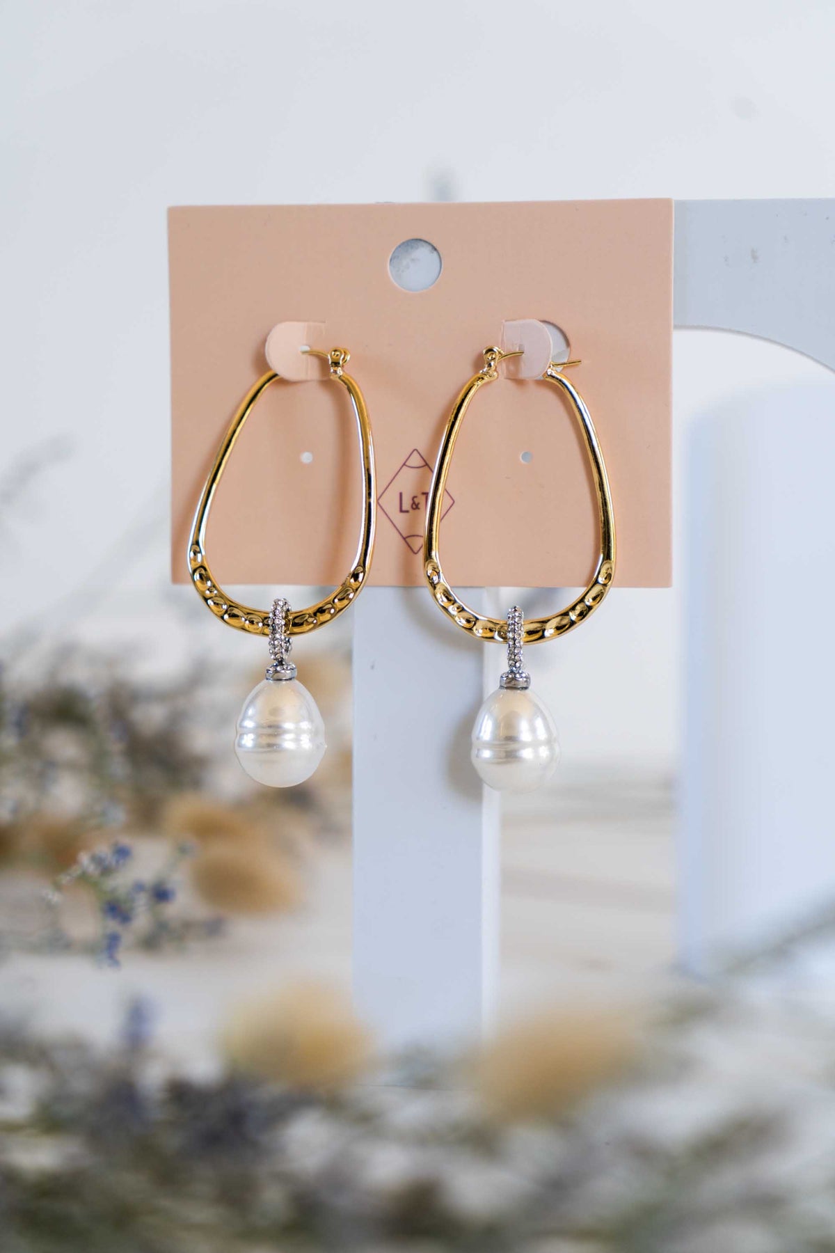 Pearls & Crystals Dop Earrings