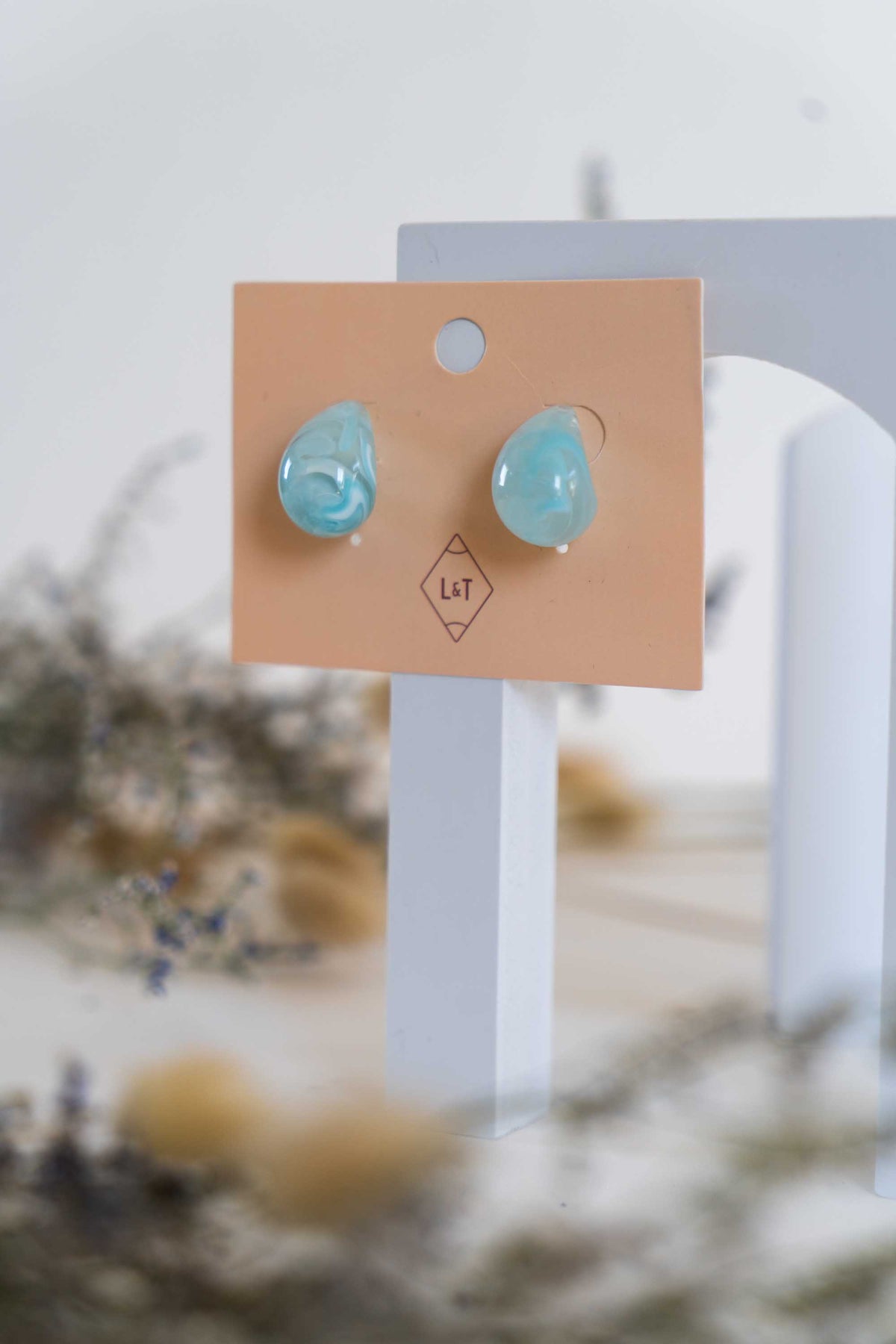 Resin Teardrop Earrings Small