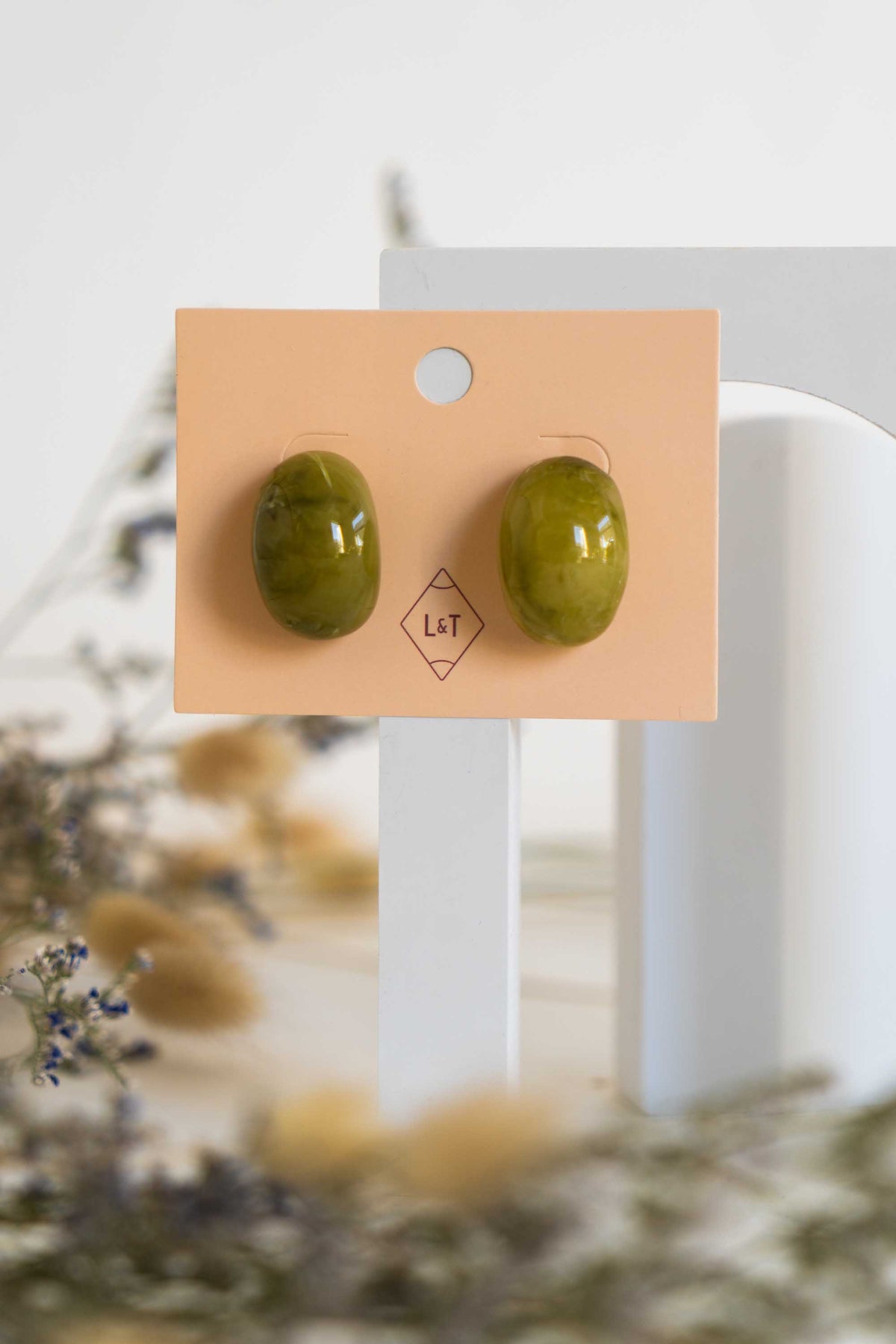 Resin Teardrop Earrings Large