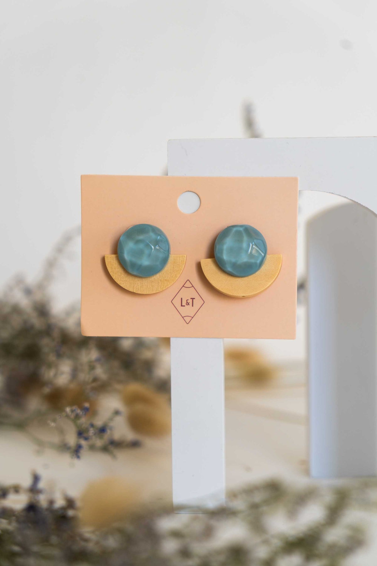 Wood & Resin Mix Earrings