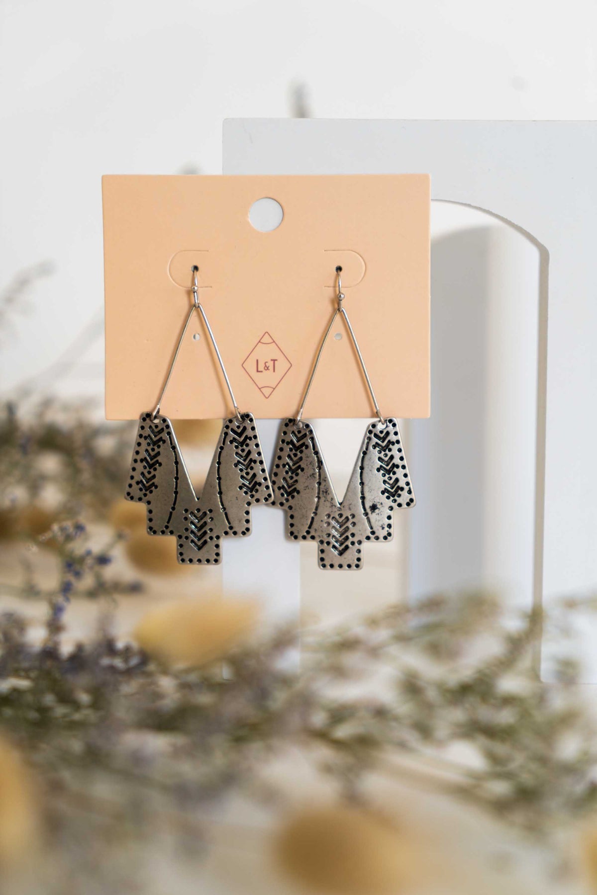 Vintage Antique Silver Earrings