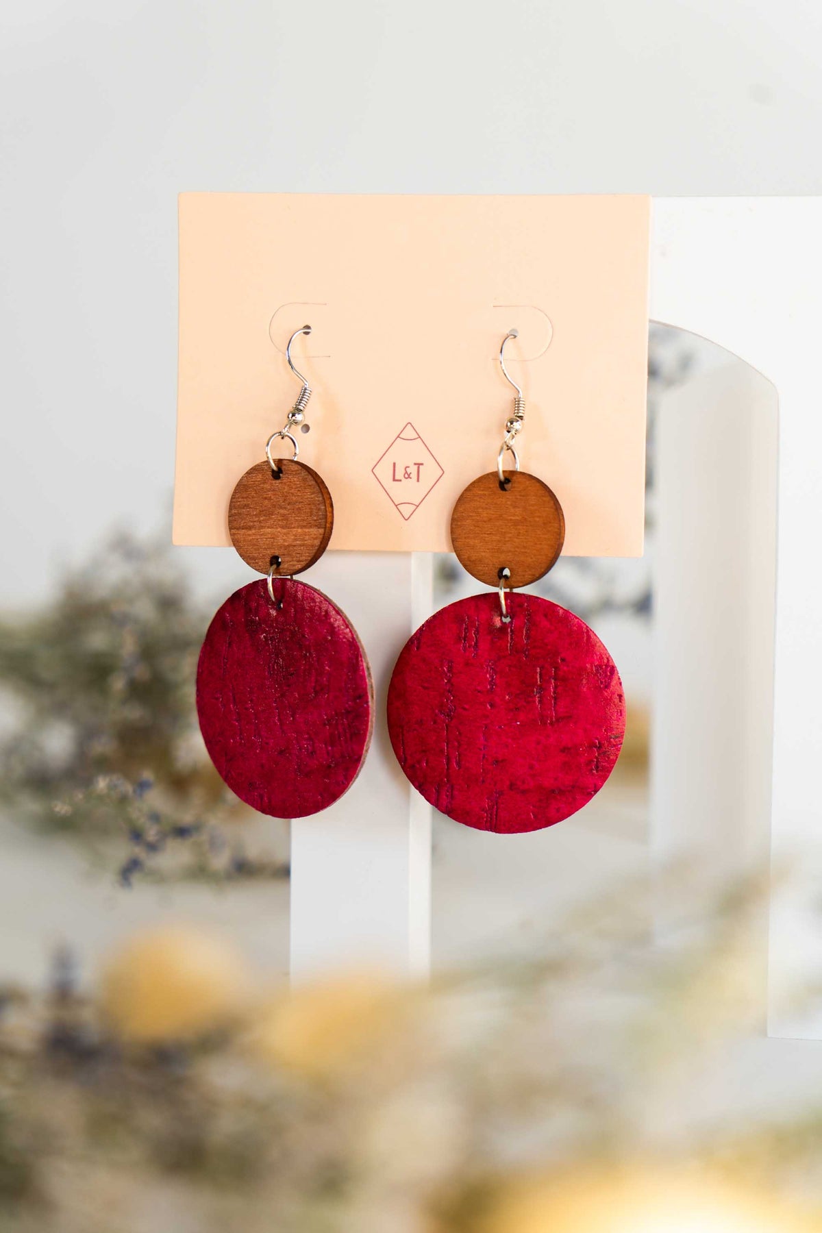 Cork Textured Earrings
