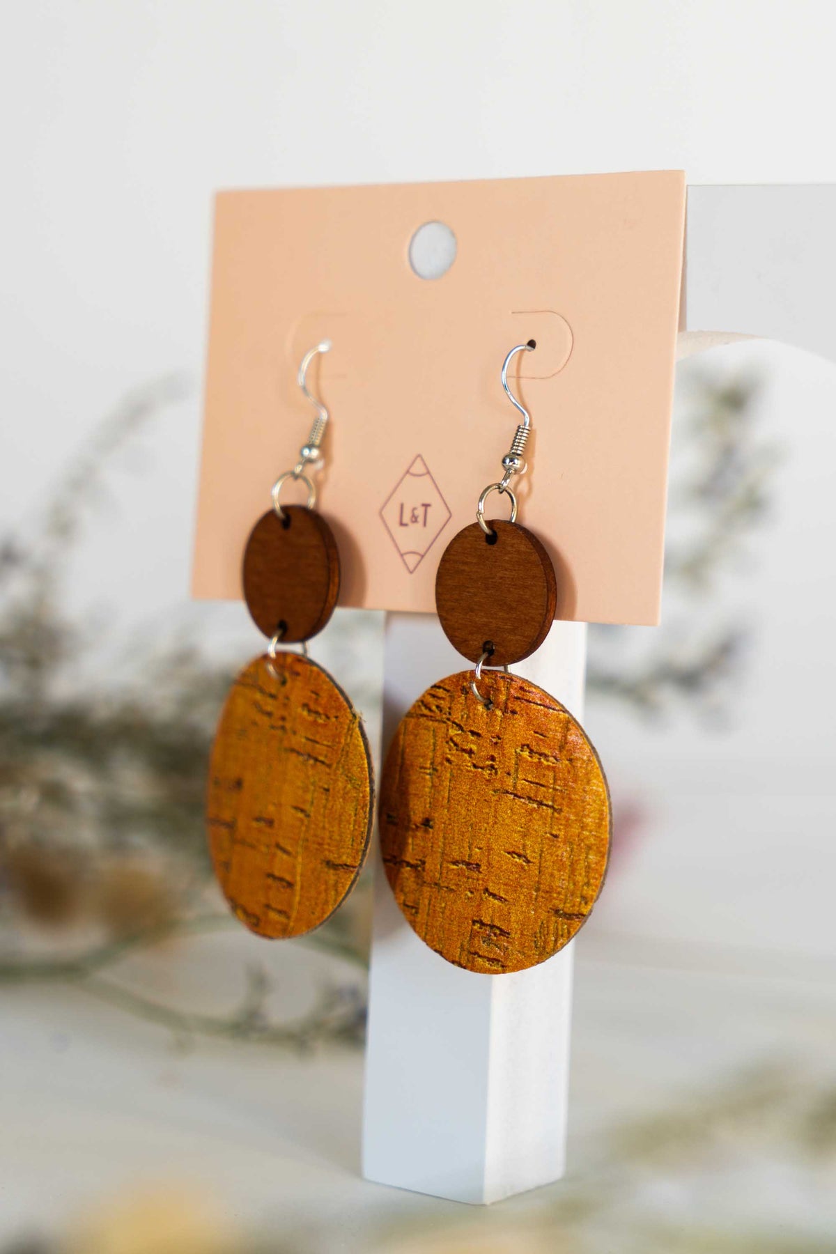 Cork Textured Earrings