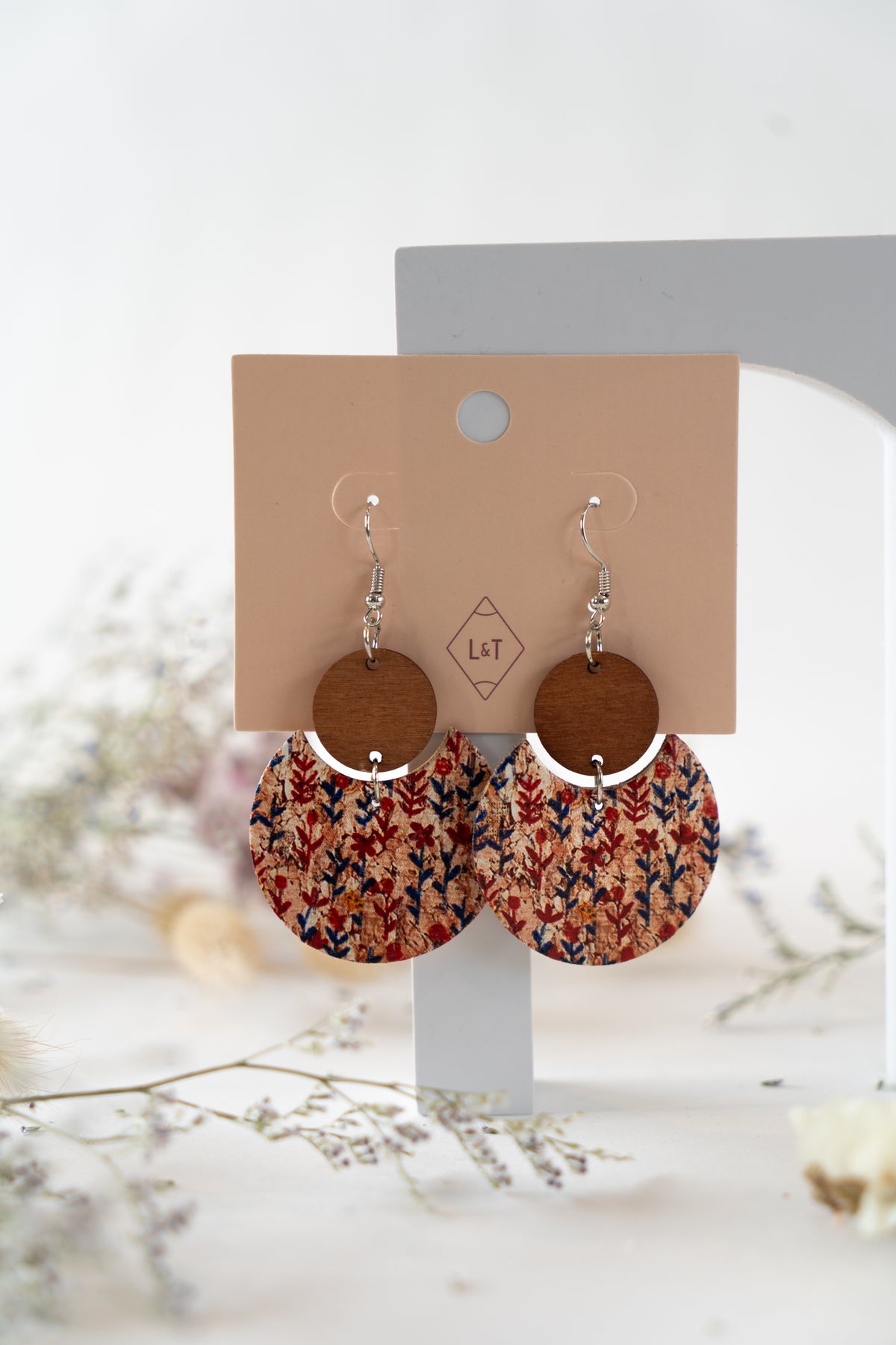 Cork Growing Flowers Earrings