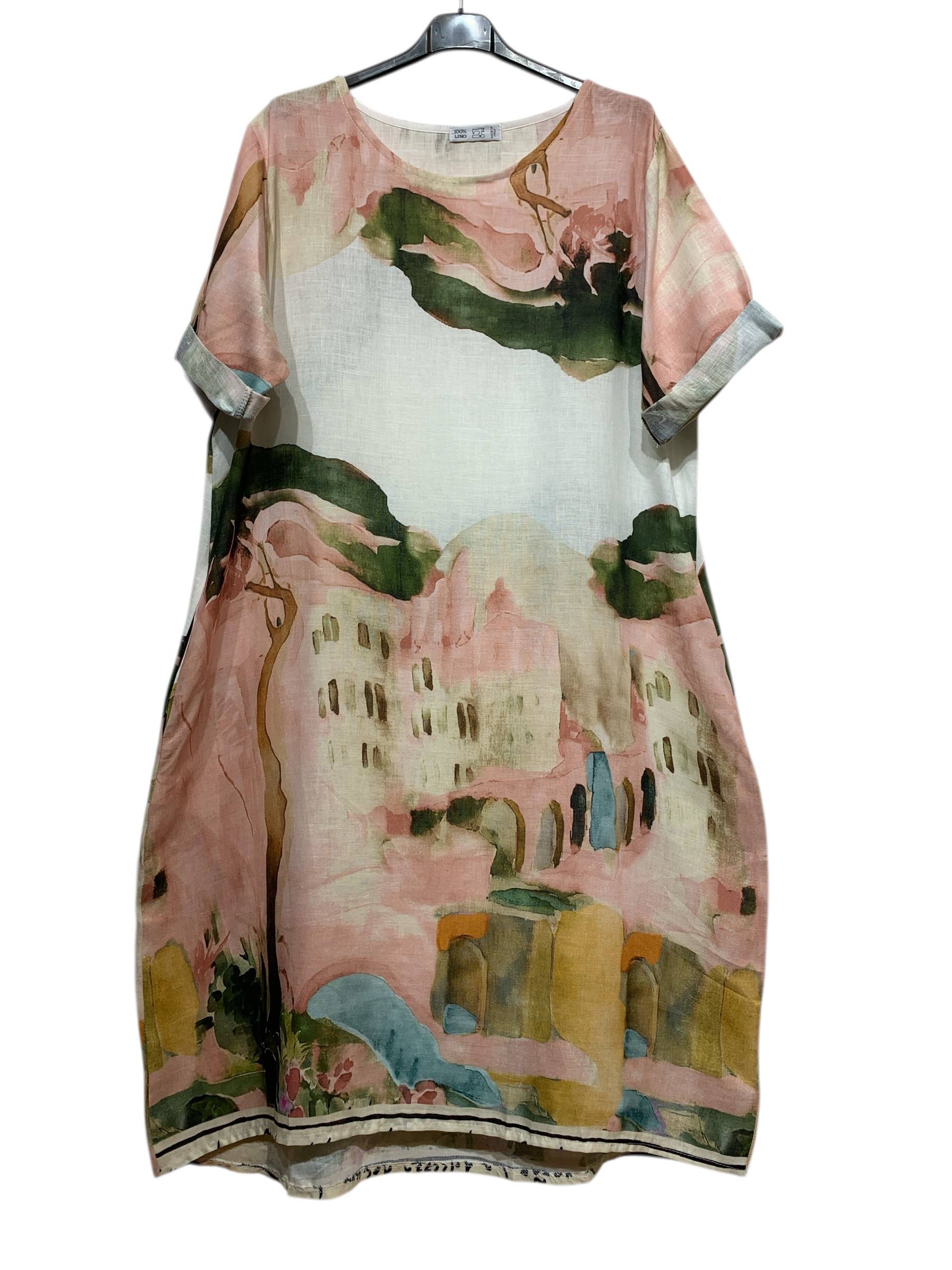 Linen & Cotton House - Printed Linen Dress