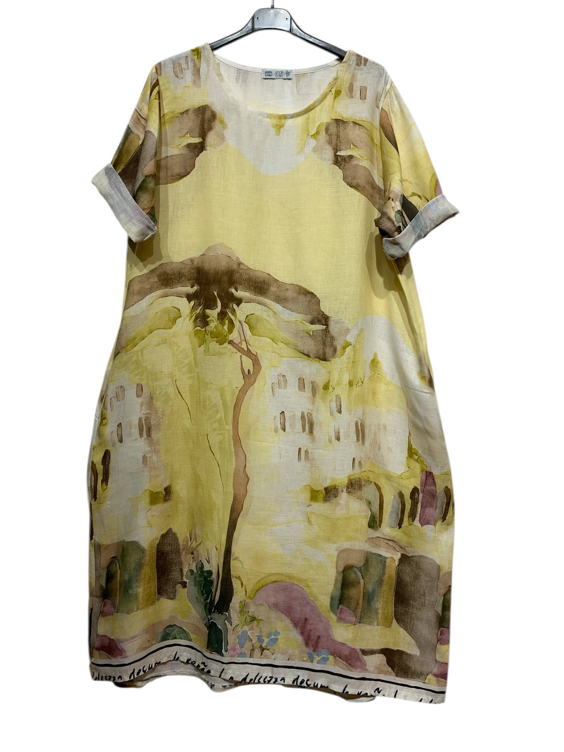 Linen & Cotton House - Printed Linen Dress
