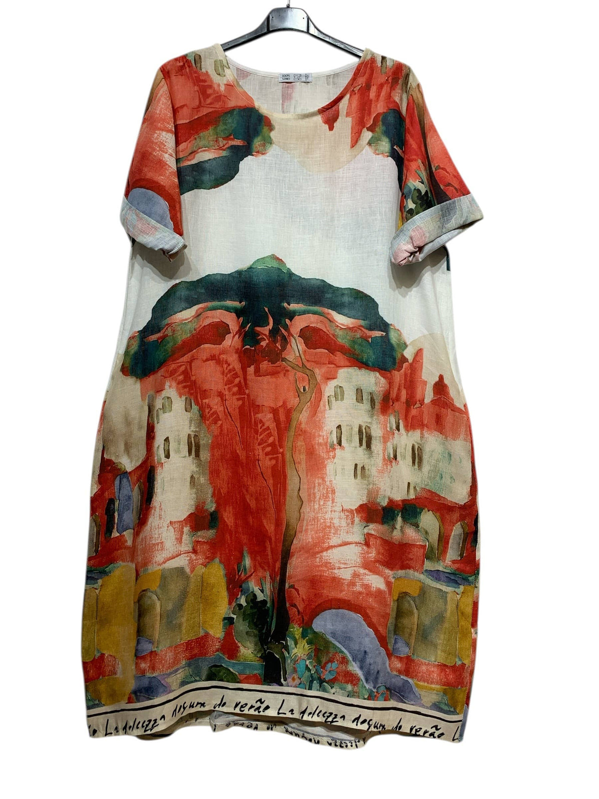 Linen & Cotton House - Printed Linen Dress