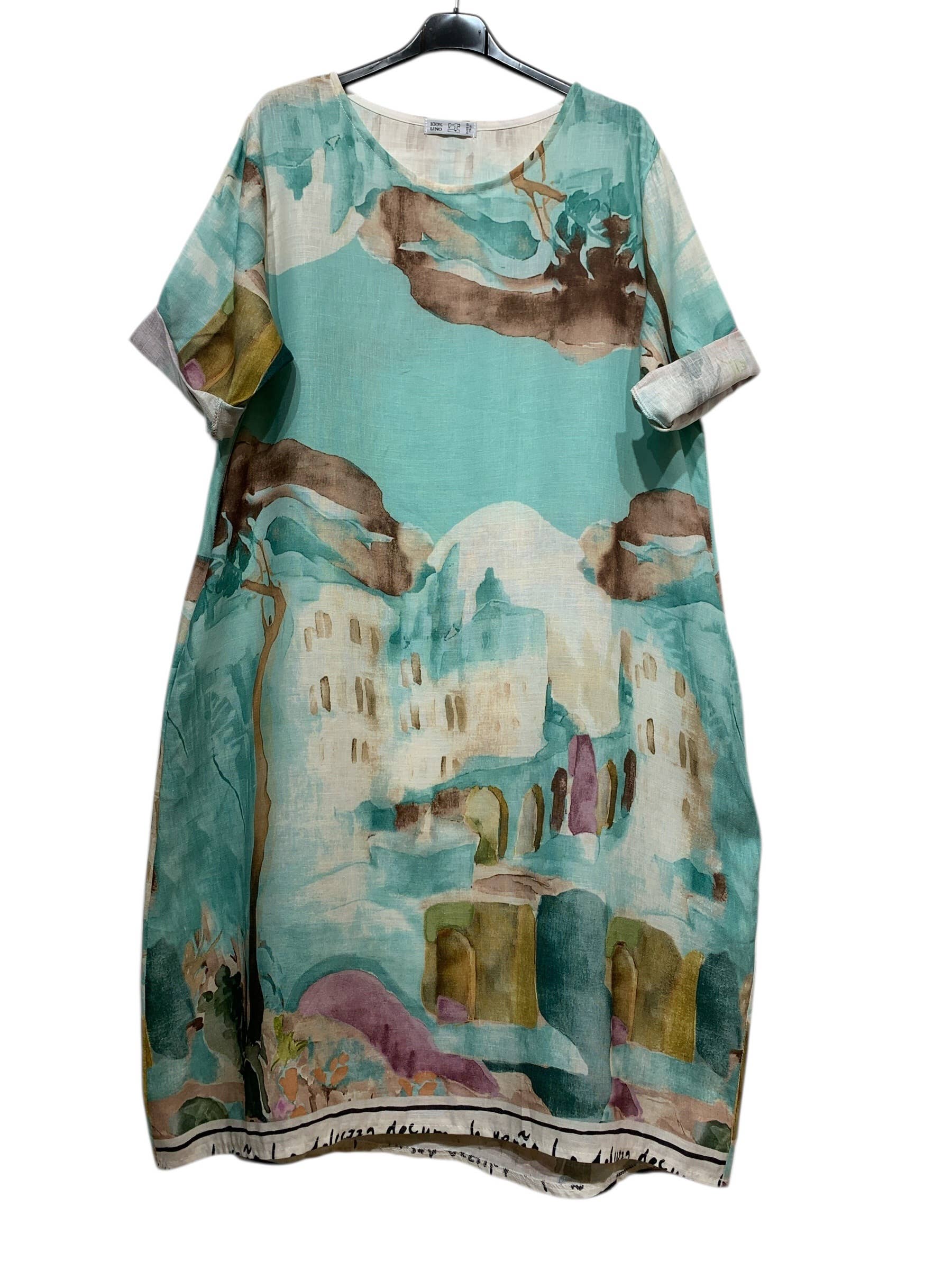 Linen & Cotton House - Printed Linen Dress