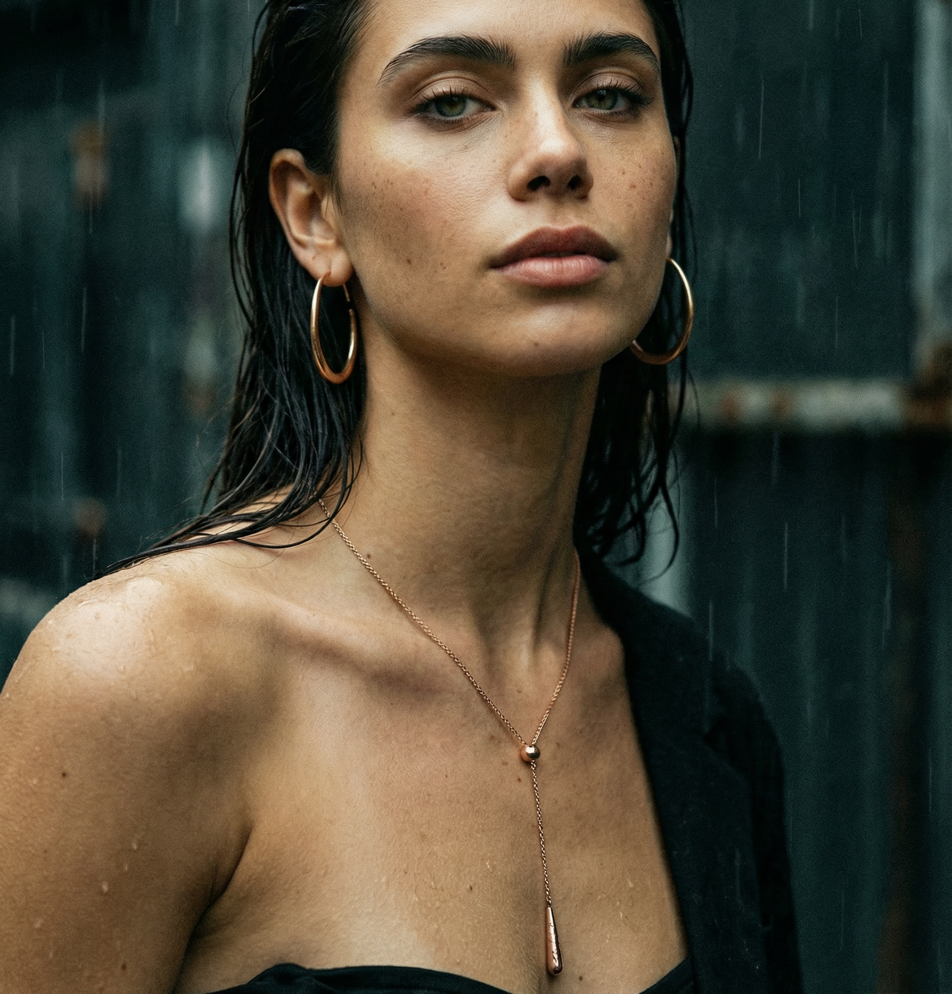 Rose Gold Lariat Necklace | Lucent Australis